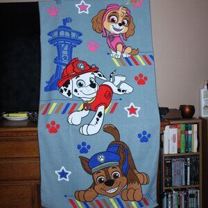 Paw Patrol Micro Fibre Towel Gray